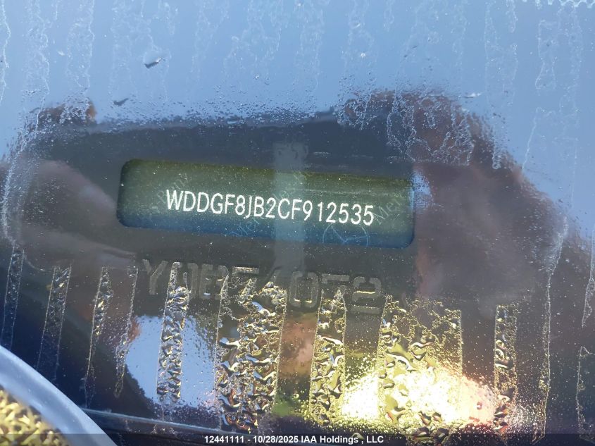 2012 Mercedes-Benz C 350 4Matic VIN: WDDGF8JB2CF912535 Lot: 12441111