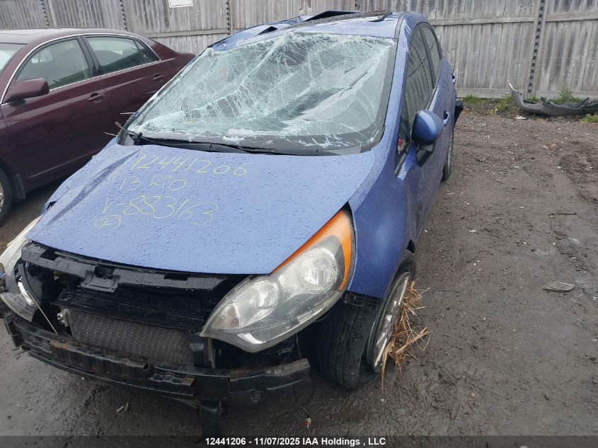 2013 Kia Rio Ex/Sx VIN: KNADN5A31D6883163 Lot: 12441206