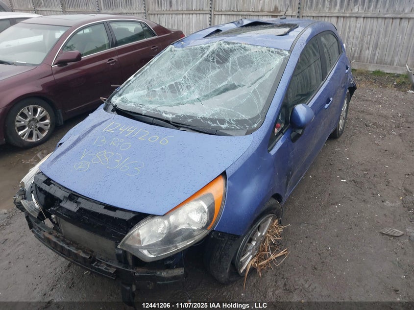 2013 Kia Rio Ex/Sx VIN: KNADN5A31D6883163 Lot: 12441206