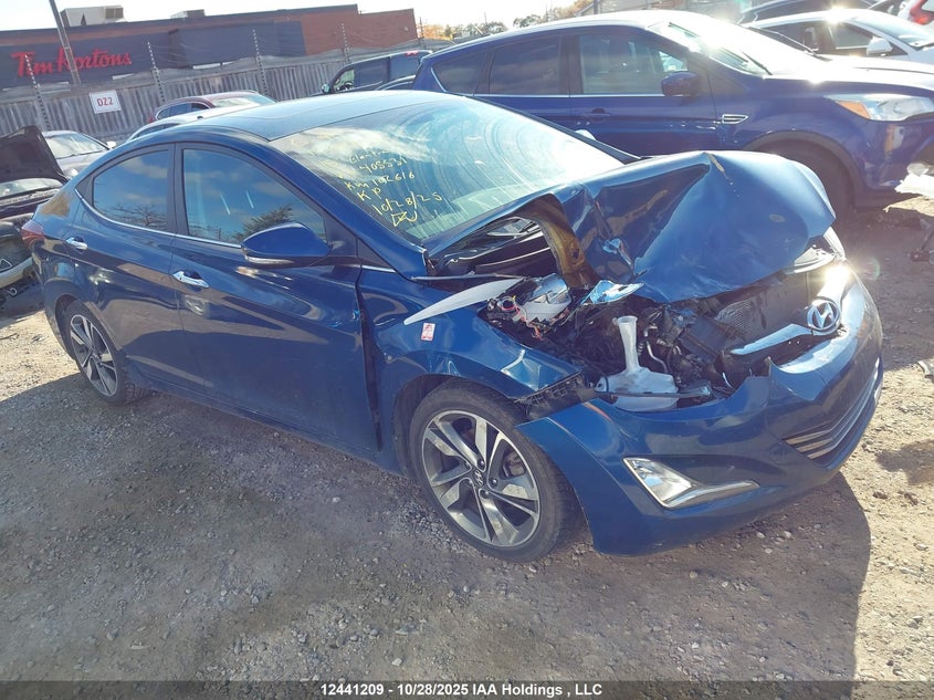 KMHDH4AH1FU405531 2015 Hyundai Elantra Limited auction photo 1