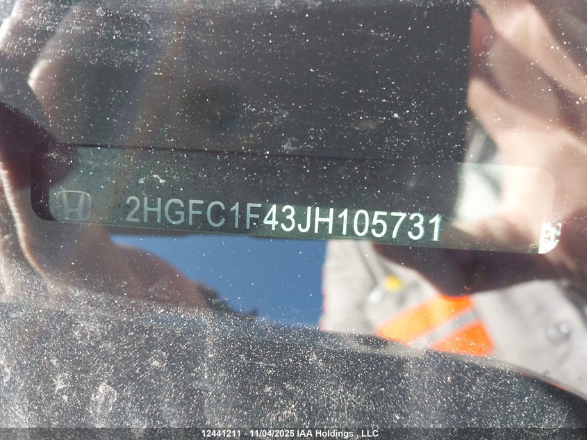 2HGFC1F43JH105731 2018 HONDA CIVIC photo no. 9