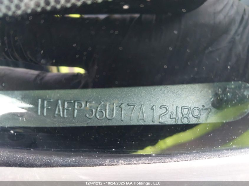 2007 Ford Taurus Sel VIN: 1FAFP56U17A124897 Lot: 12441212