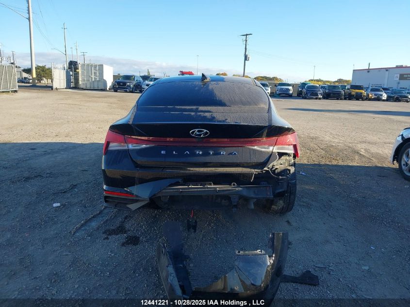 2022 Hyundai Elantra Preferred Ivt With Sun And Tech Package VIN: KMHLM4AG7NU355392 Lot: 12441221