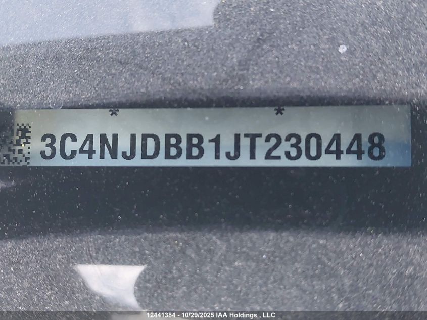 2018 Jeep Compass North VIN: 3C4NJDBB1JT230448 Lot: 12441384