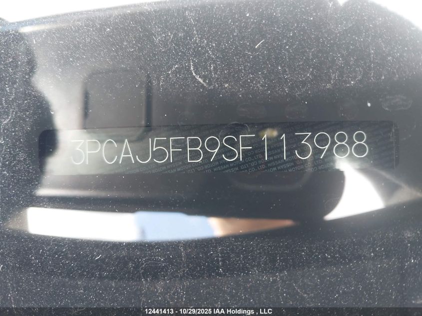 2025 Infiniti Qx50 Sport VIN: 3PCAJ5FB9SF113988 Lot: 12441413