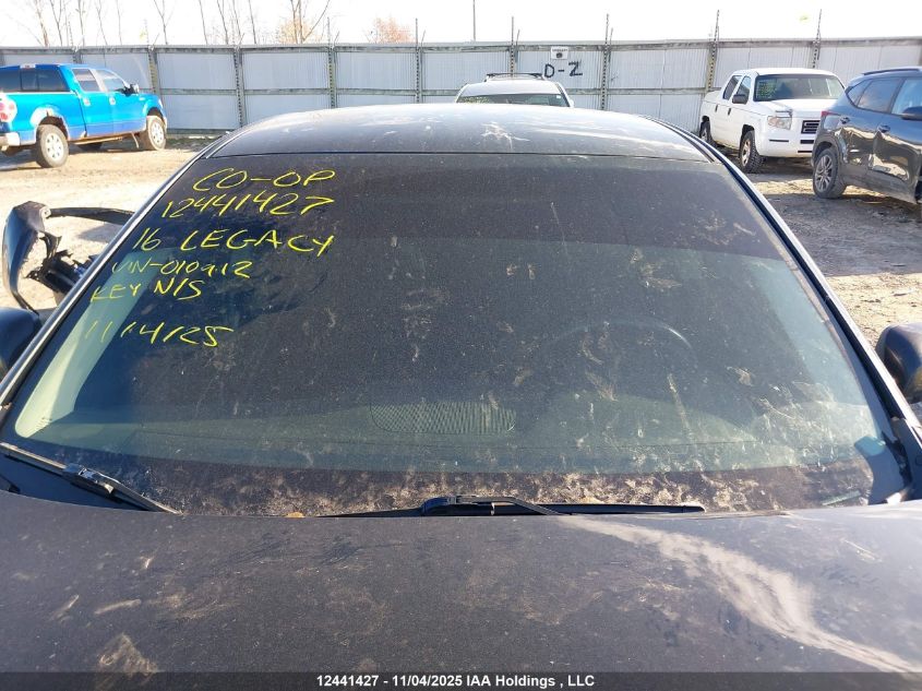 2016 Subaru Legacy 2.5I VIN: 4S3BNCA64G3010912 Lot: 12441427