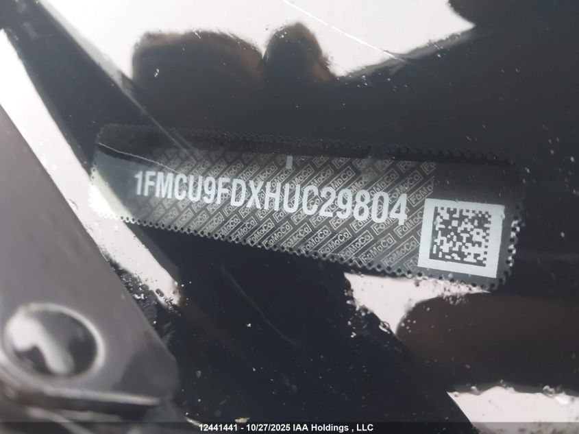 2017 Ford Escape S VIN: 1FMCU9FDXHUC29804 Lot: 12441441