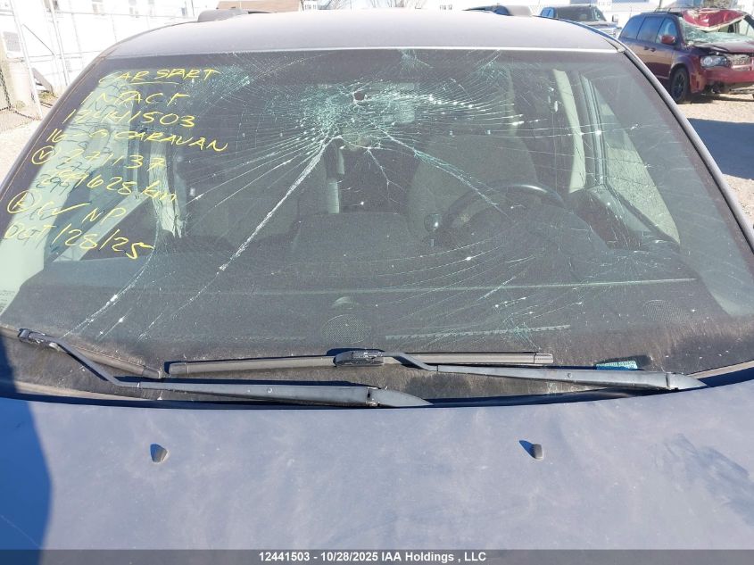 2016 Dodge Grand Caravan Se VIN: 2C4RDGBG0GR271137 Lot: 12441503