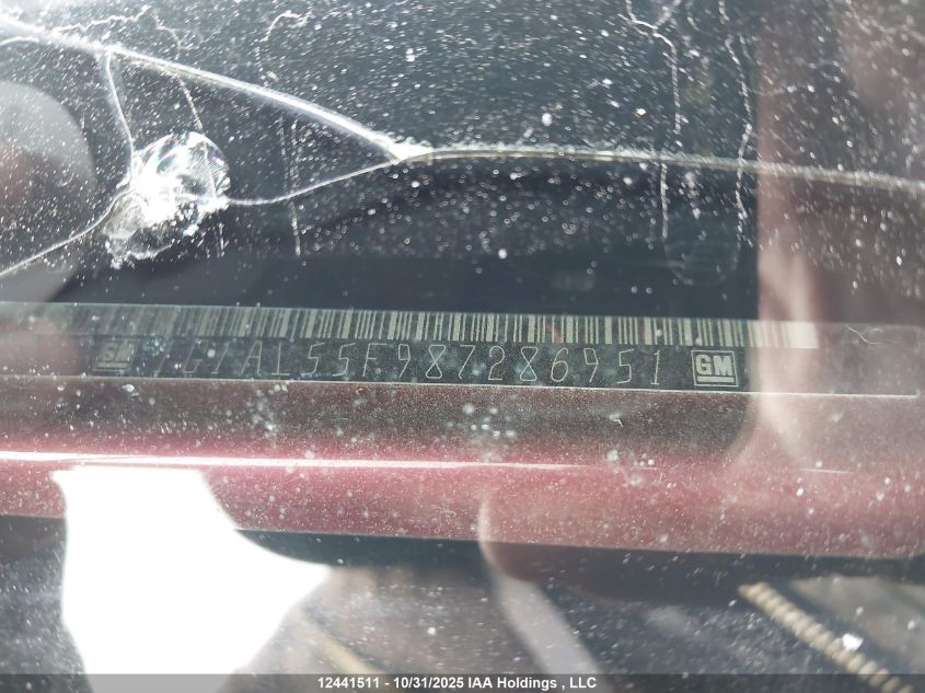 2008 Chevrolet Cobalt Lt VIN: 1G1AL55F987286951 Lot: 12441511