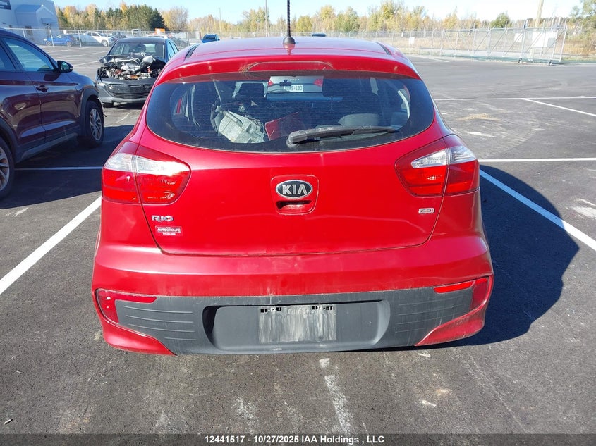 2016 Kia Rio Ex/Ex+ W/Sunroof/Lx/Lx+/Lx+ Eco/Sx VIN: KNADM5A3XG6743121 Lot: 12441517