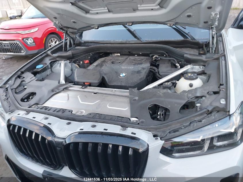 2024 BMW X3 xDrive30I VIN: 5UX53DP00R9W43689 Lot: 12441536