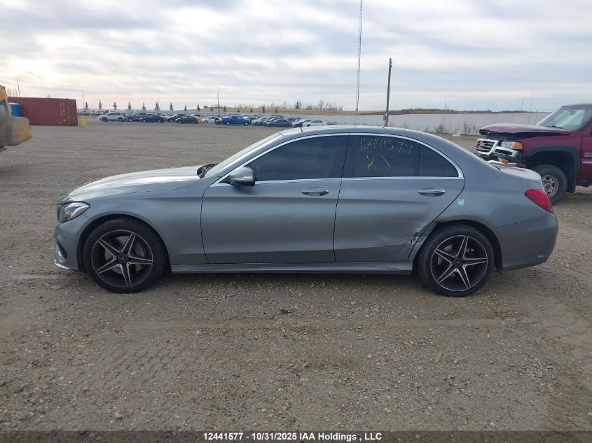 2015 Mercedes-Benz C 300 4Matic VIN: 55SWF4KBXFU006623 Lot: 12441577