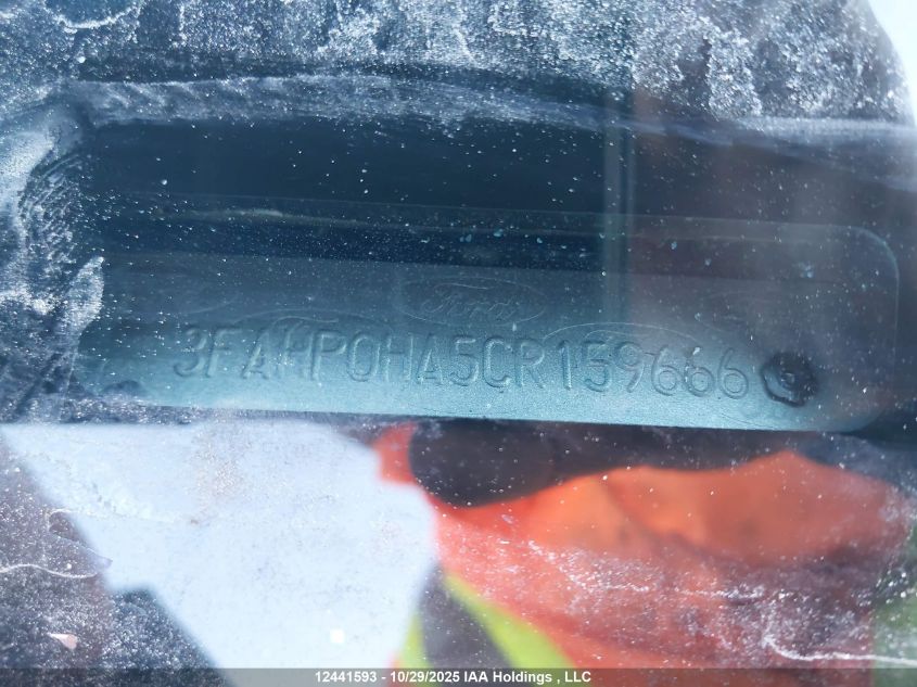 2012 Ford Fusion Se VIN: 3FAHP0HA5CR159666 Lot: 12441593