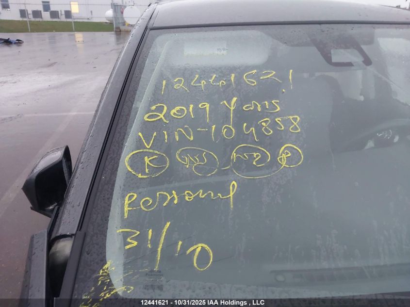 2019 Toyota Yaris L/Le/Se VIN: VNKKTUD30KA104858 Lot: 12441621