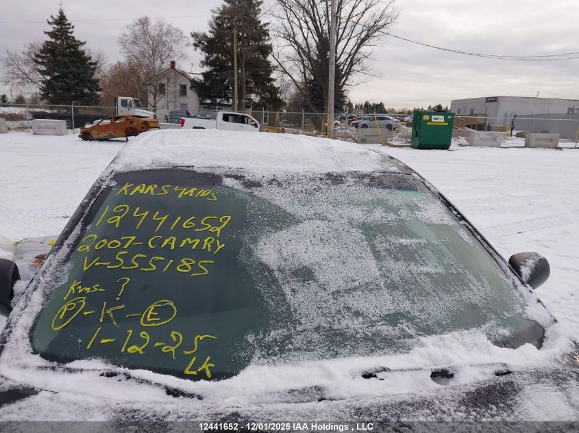 2007 Toyota Camry Ce/Le/Xle/Se VIN: 4T1BE46K47U555185 Lot: 12441652