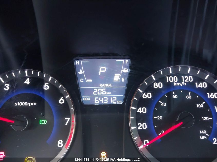 2013 Hyundai Accent Gls/Gs VIN: KMHCT4AE6DU425593 Lot: 12441739