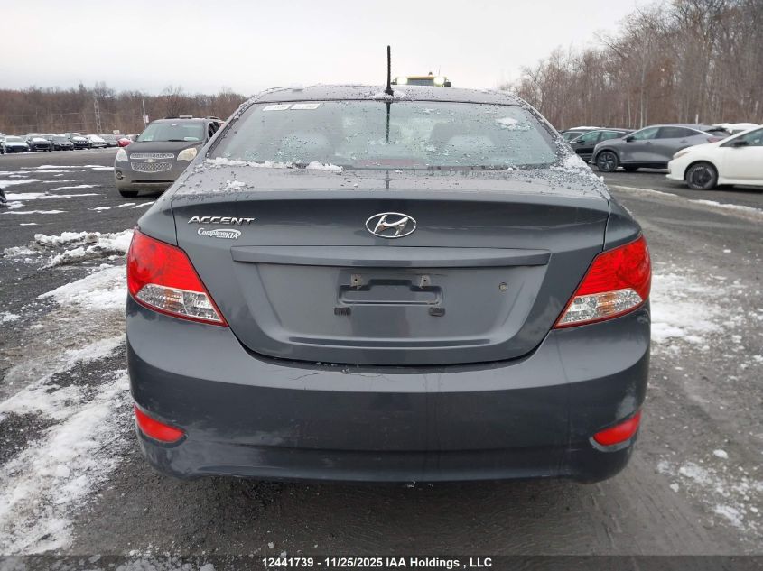 2013 Hyundai Accent Gls/Gs VIN: KMHCT4AE6DU425593 Lot: 12441739