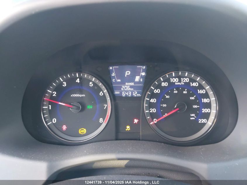 2013 Hyundai Accent Gls/Gs VIN: KMHCT4AE6DU425593 Lot: 12441739