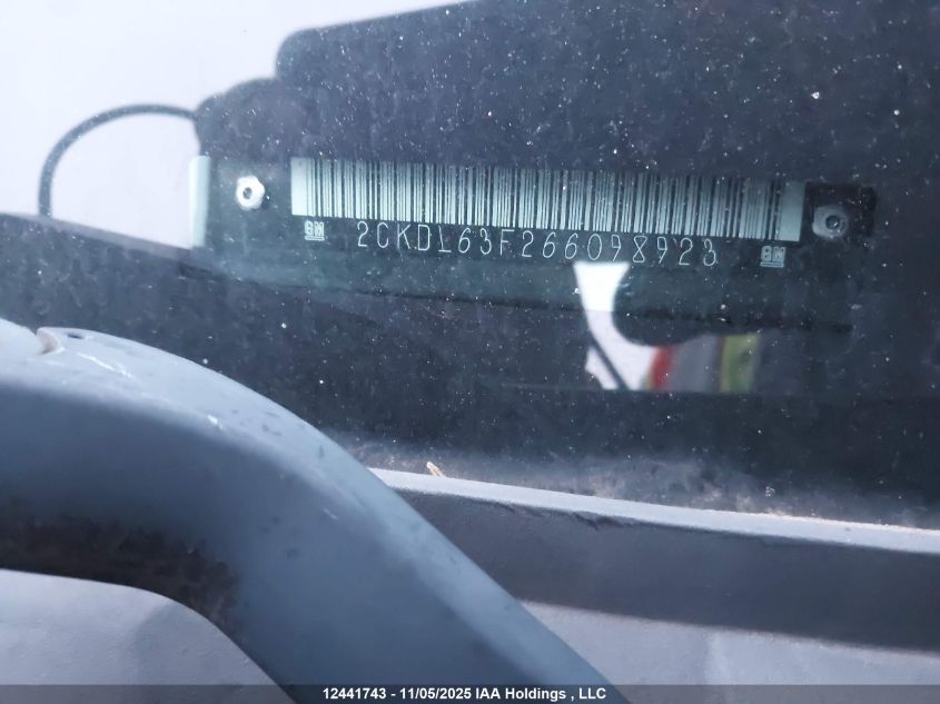 2006 Pontiac Torrent Sport VIN: 2CKDL63F266098923 Lot: 12441743