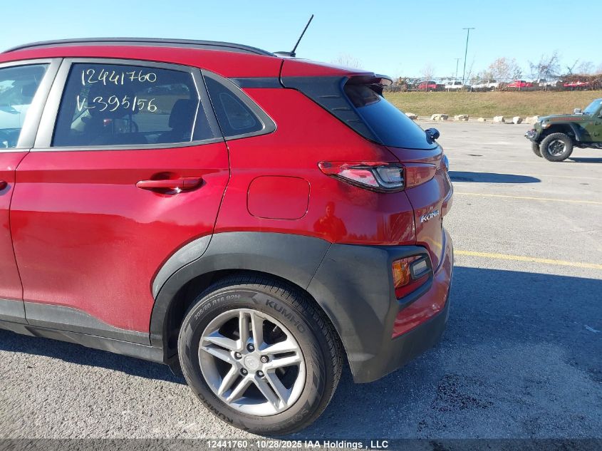 2019 Hyundai Kona VIN: KM8K12AA8KU395156 Lot: 12441760