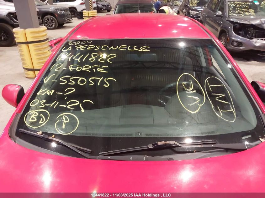 2012 Kia Forte Lx VIN: KNAFT5A24C5550515 Lot: 12441822