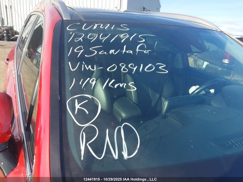 5NMS3CAA8KH089103 2019 HYUNDAI SANTA FE photo no. 18
