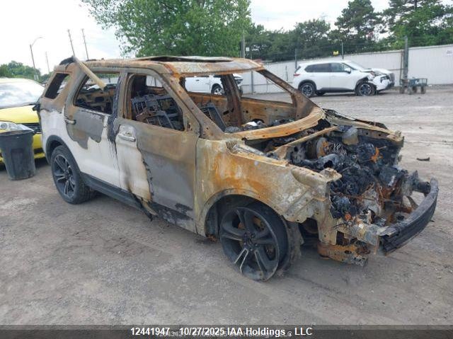 2015 Ford Explorer Sport, Total Burn, IAAI, VIN 1FM5K8GTXFGA22503