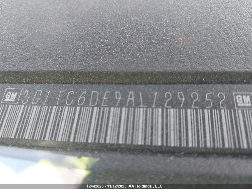 2010 Chevrolet Aveo Lt VIN: 3G1TC6DE9AL129252 Lot: 12442023