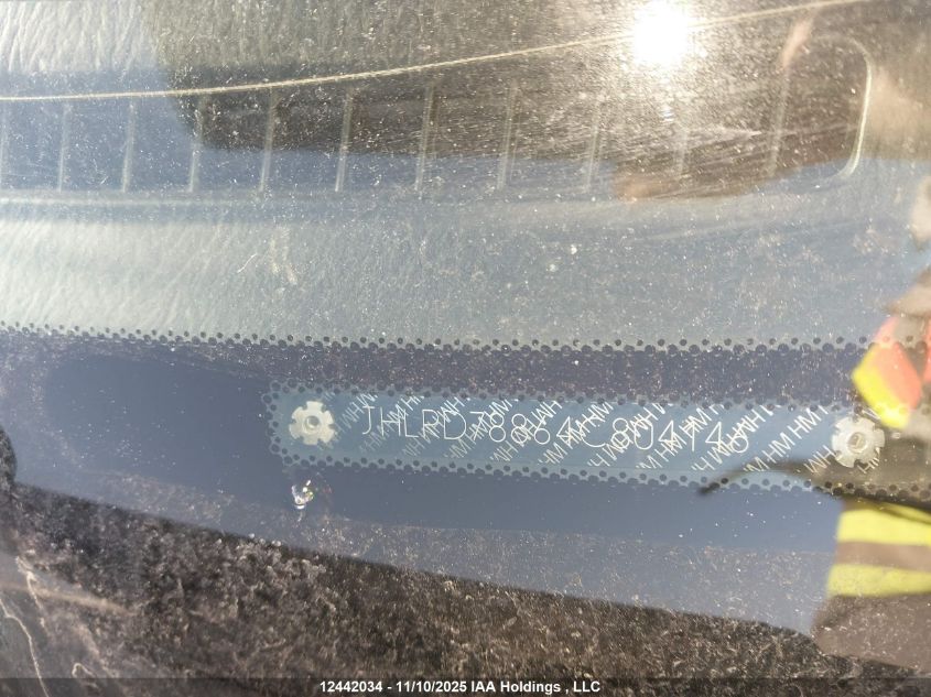 2004 Honda Cr-V Ex VIN: JHLRD78864C804146 Lot: 12442034