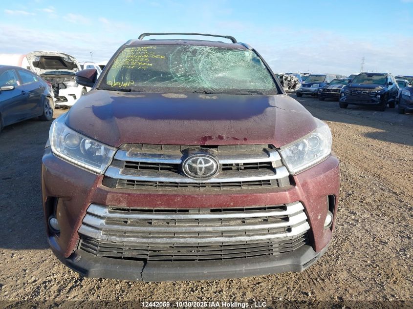 2017 Toyota Highlander Se/Xle VIN: 5TDJZRFH2HS455226 Lot: 12442059