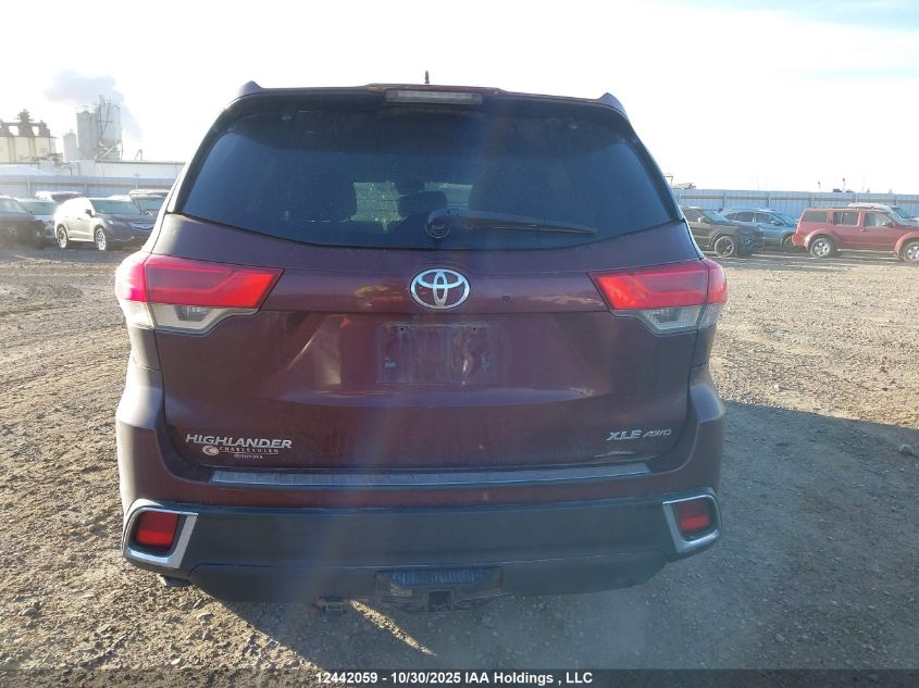 2017 Toyota Highlander Se/Xle VIN: 5TDJZRFH2HS455226 Lot: 12442059