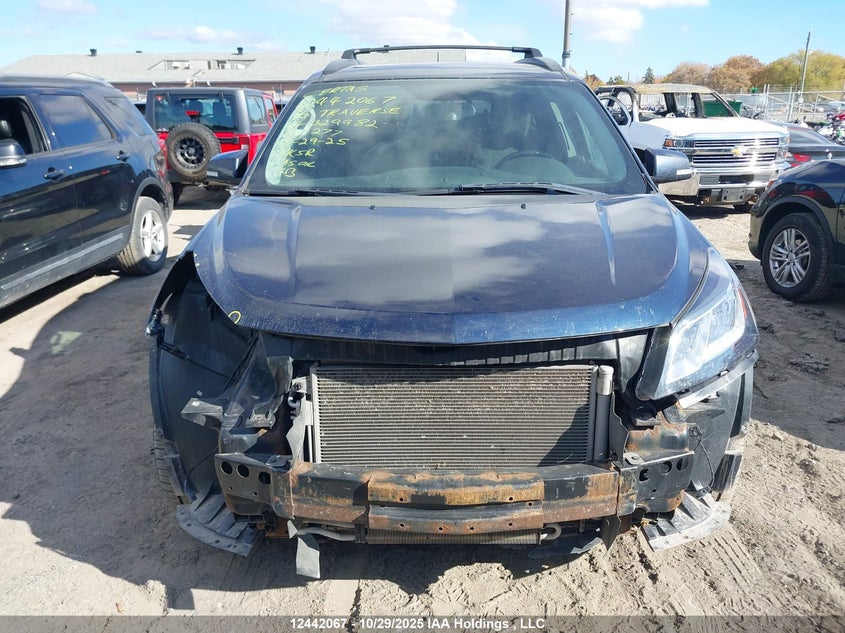 2016 Chevrolet Traverse Lt VIN: 1GNKVGKDXGJ329982 Lot: 12442067