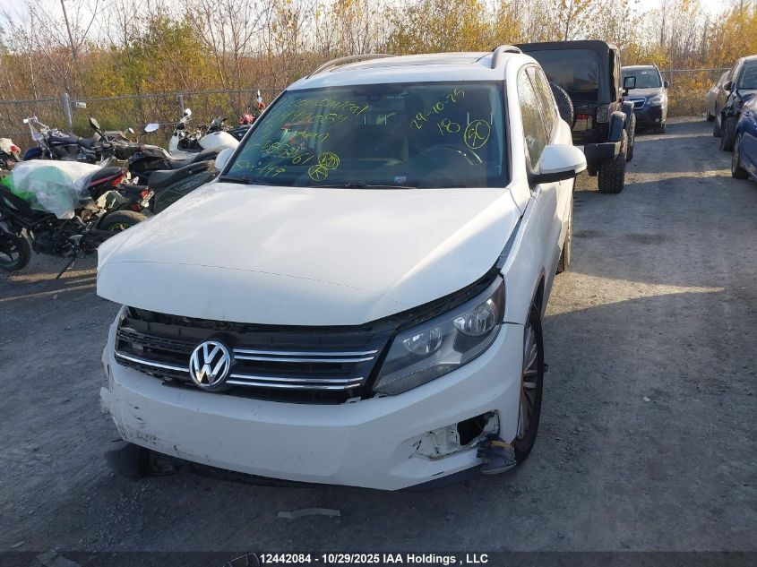 2015 Volkswagen Tiguan Comfortline/Highline/Special Edition/Trendline VIN: WVGJV7AX9FW585561 Lot: 12442084