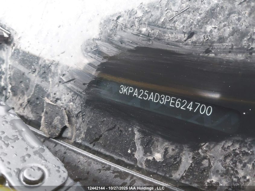 2023 Kia Rio Lx Premium/Lx+ VIN: 3KPA25AD3PE624700 Lot: 12442144