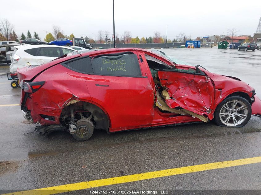 2021 Tesla Model Y VIN: 5YJYGDEE4MF192623 Lot: 12442152