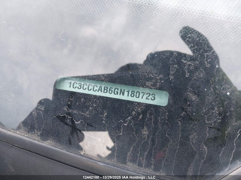 2016 Chrysler 200 Limited VIN: 1C3CCCAB6GN180723 Lot: 12442180