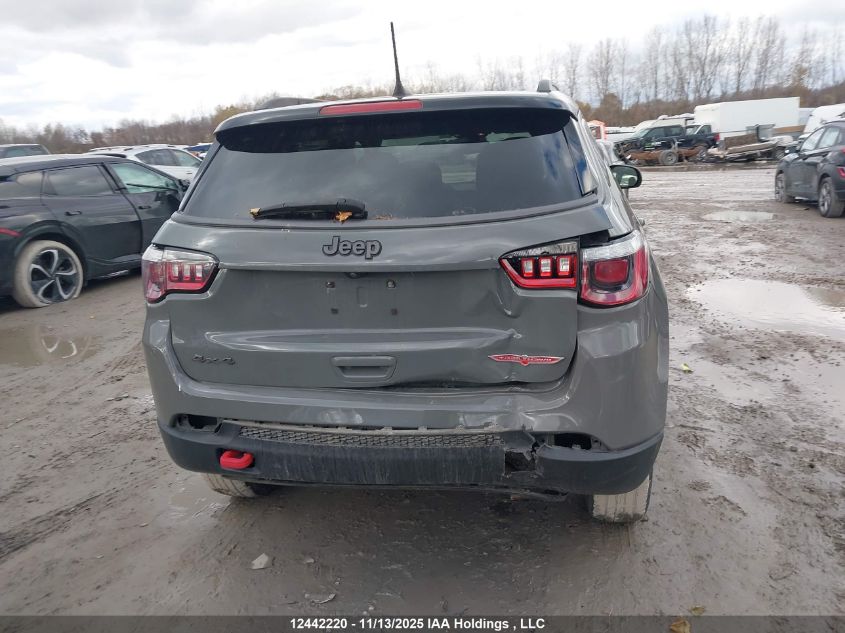 2019 Jeep Compass Trailhawk VIN: 3C4NJDDB5KT761408 Lot: 12442220