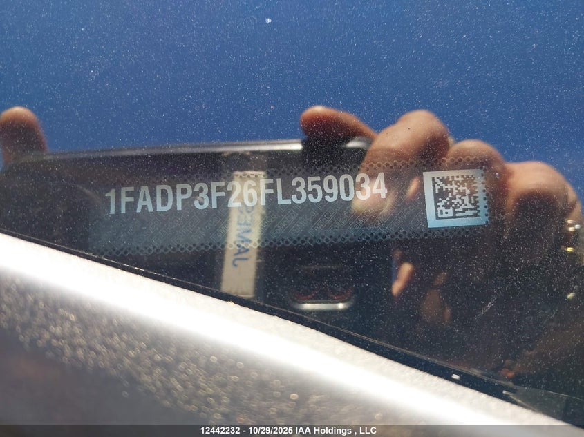 1FADP3F26FL359034 2015 FORD FOCUS photo no. 9