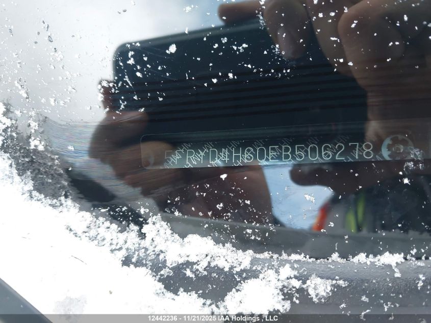 2014 Acura Mdx Technology Package VIN: 5FRYD4H60EB506278 Lot: 12442236