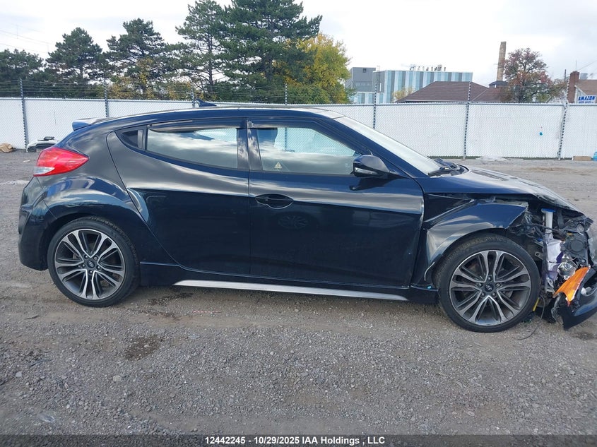 2016 Hyundai Veloster Turbo VIN: KMHTC6AE2GU283713 Lot: 12442245