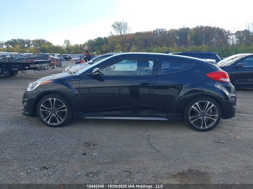 2016 Hyundai Veloster Turbo VIN: KMHTC6AE2GU283713 Lot: 12442245