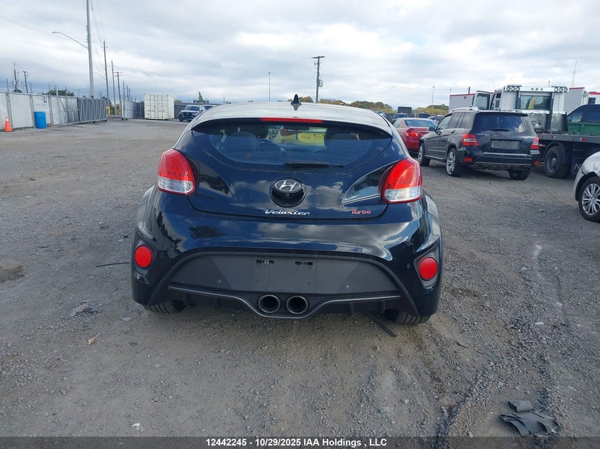 2016 Hyundai Veloster Turbo VIN: KMHTC6AE2GU283713 Lot: 12442245