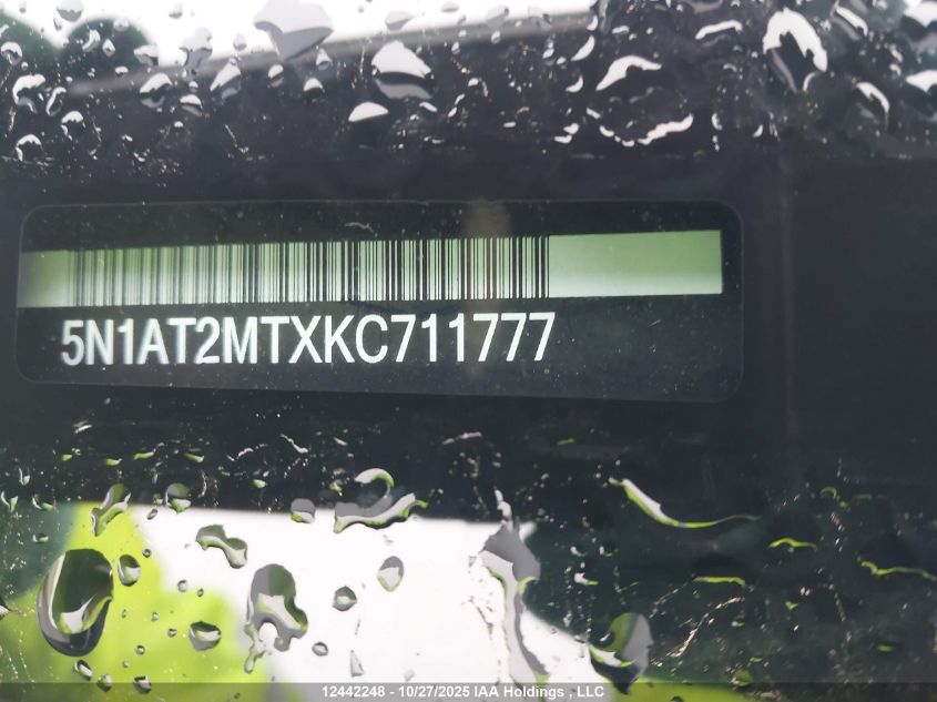 2019 Nissan Rogue S/Sl/Sv VIN: 5N1AT2MTXKC711777 Lot: 12442248