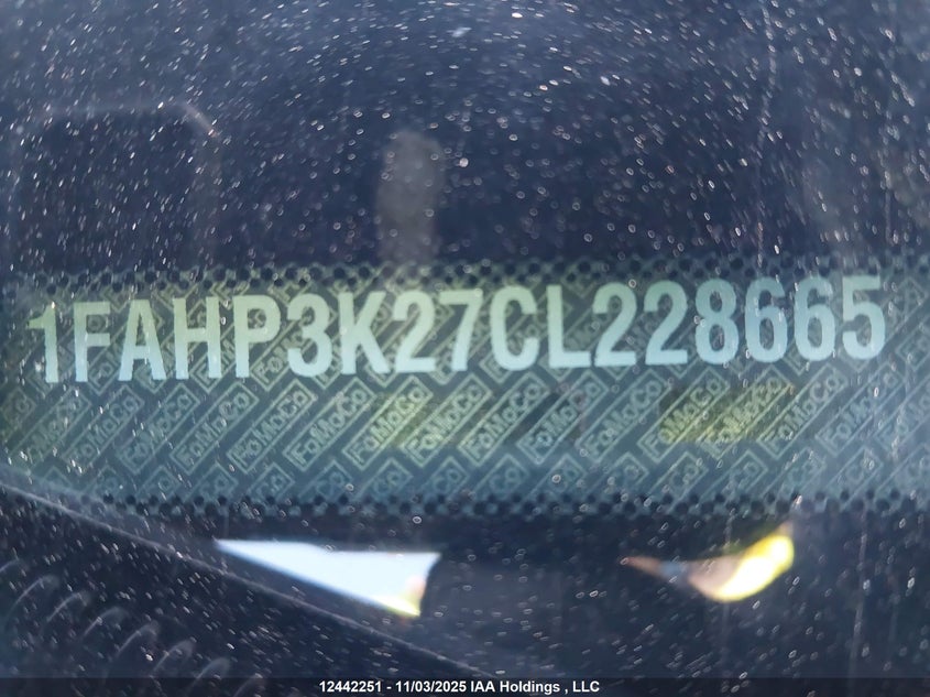 1FAHP3K27CL228665 2012 FORD FOCUS photo no. 19