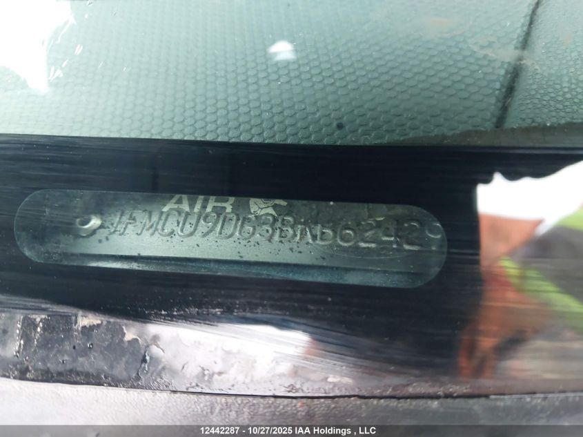 2011 Ford Escape Xlt VIN: 1FMCU9DG3BKB62429 Lot: 12442287