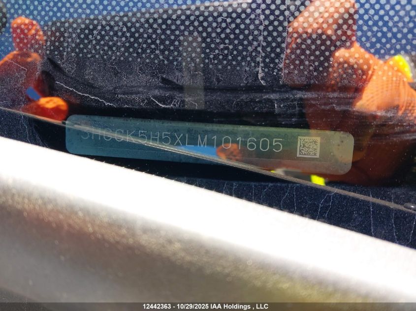 2020 Honda Fit Lx VIN: 3HGGK5H5XLM101605 Lot: 12442363