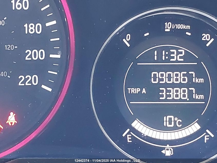 2016 Honda Hr-V Lx VIN: 3CZRU6H30GM111551 Lot: 12442374