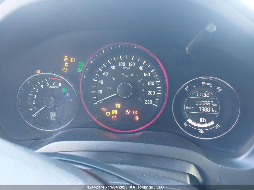 2016 Honda Hr-V Lx VIN: 3CZRU6H30GM111551 Lot: 12442374