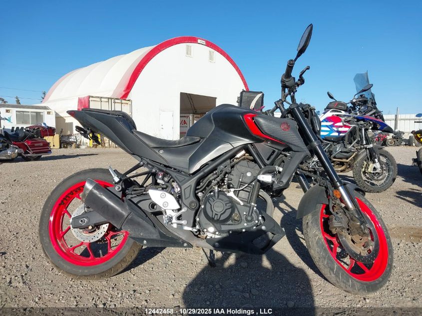 2020 Yamaha Mt-03 VIN: MH3RH20N3LK001516 Lot: 12442458