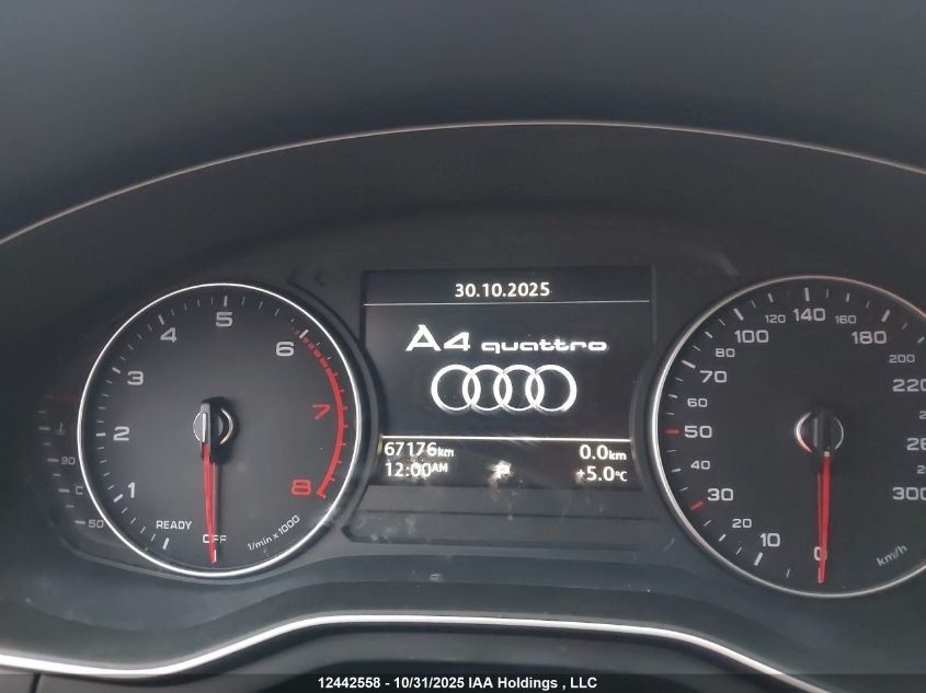 2019 Audi A4 45 Komfort VIN: WAUANAF42KN020503 Lot: 12442558